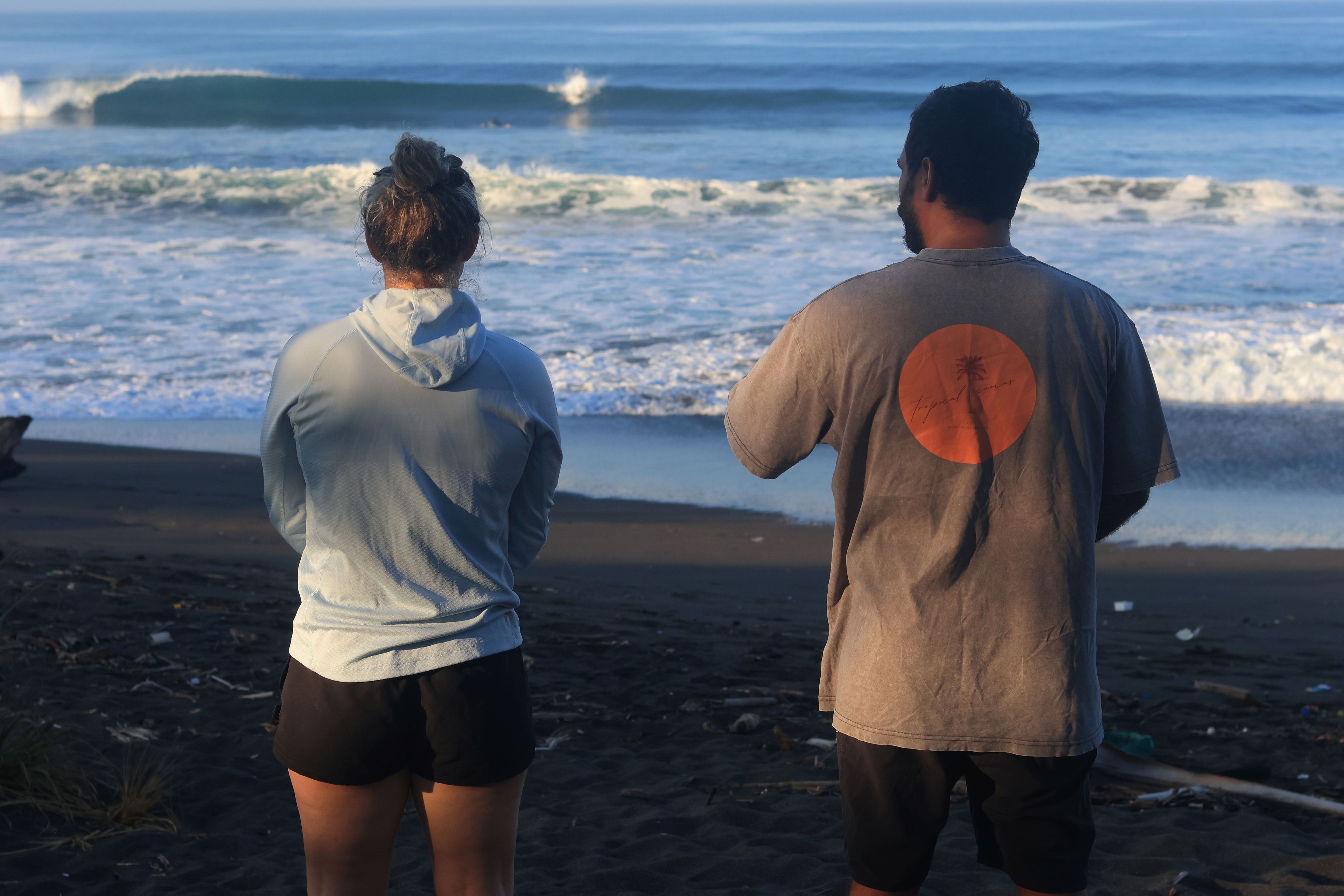 Surfers reading the waves at Playa Hermosa Costa Rica